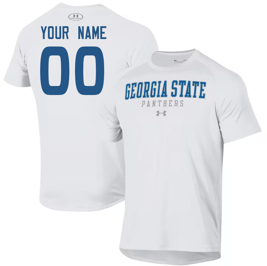 Custom Georgia State Panthers Name And Number Tshirts-White